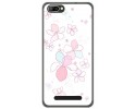 Funda Gel Tpu para Doogee X20 / X20L Diseño Flores Minimal Dibujos
