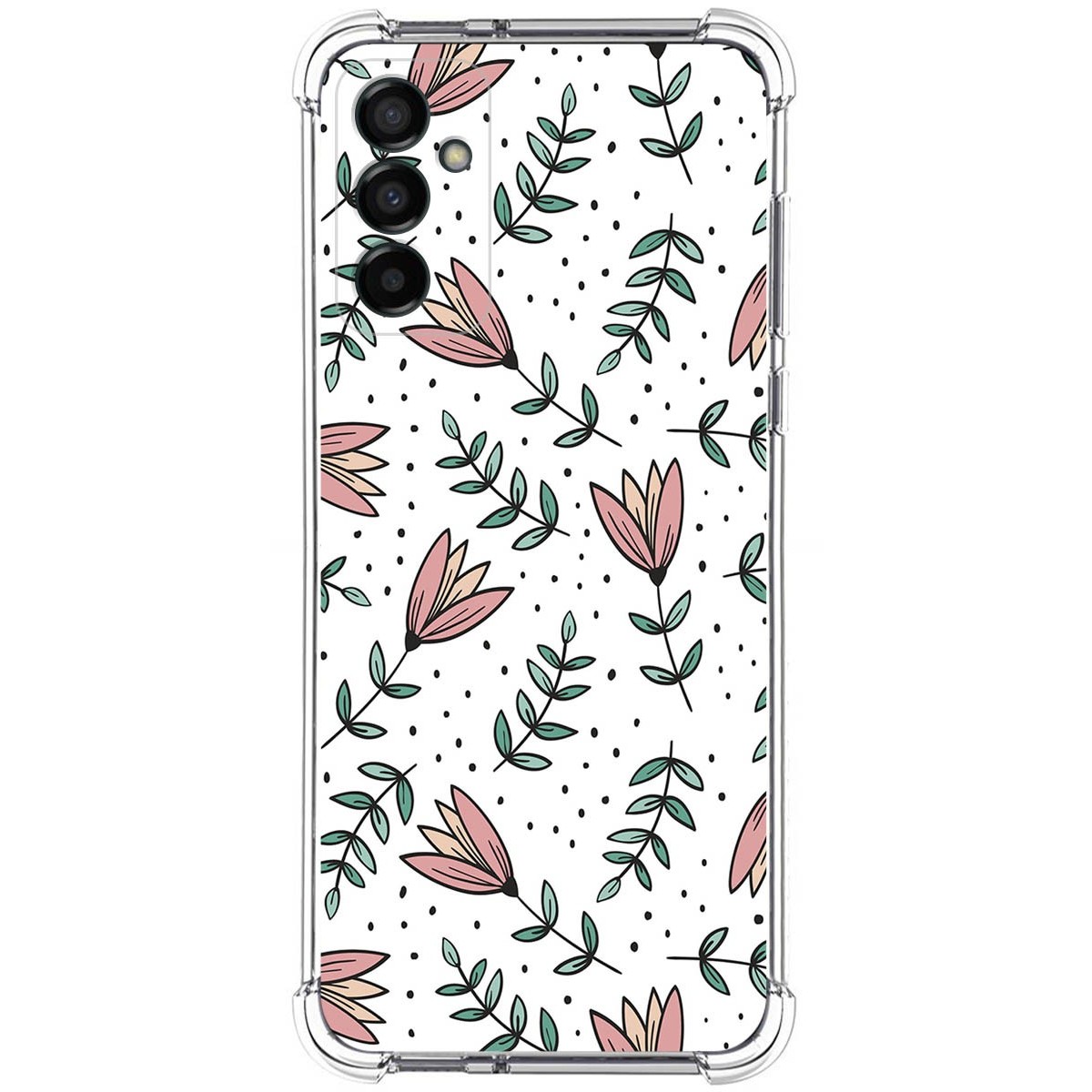 Funda Silicona Antigolpes para Samsung Galaxy M13 4G diseño Flores 01 Dibujos