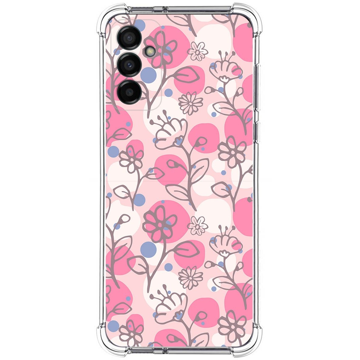 Funda Silicona Antigolpes para Samsung Galaxy M13 4G diseño Flores 07 Dibujos