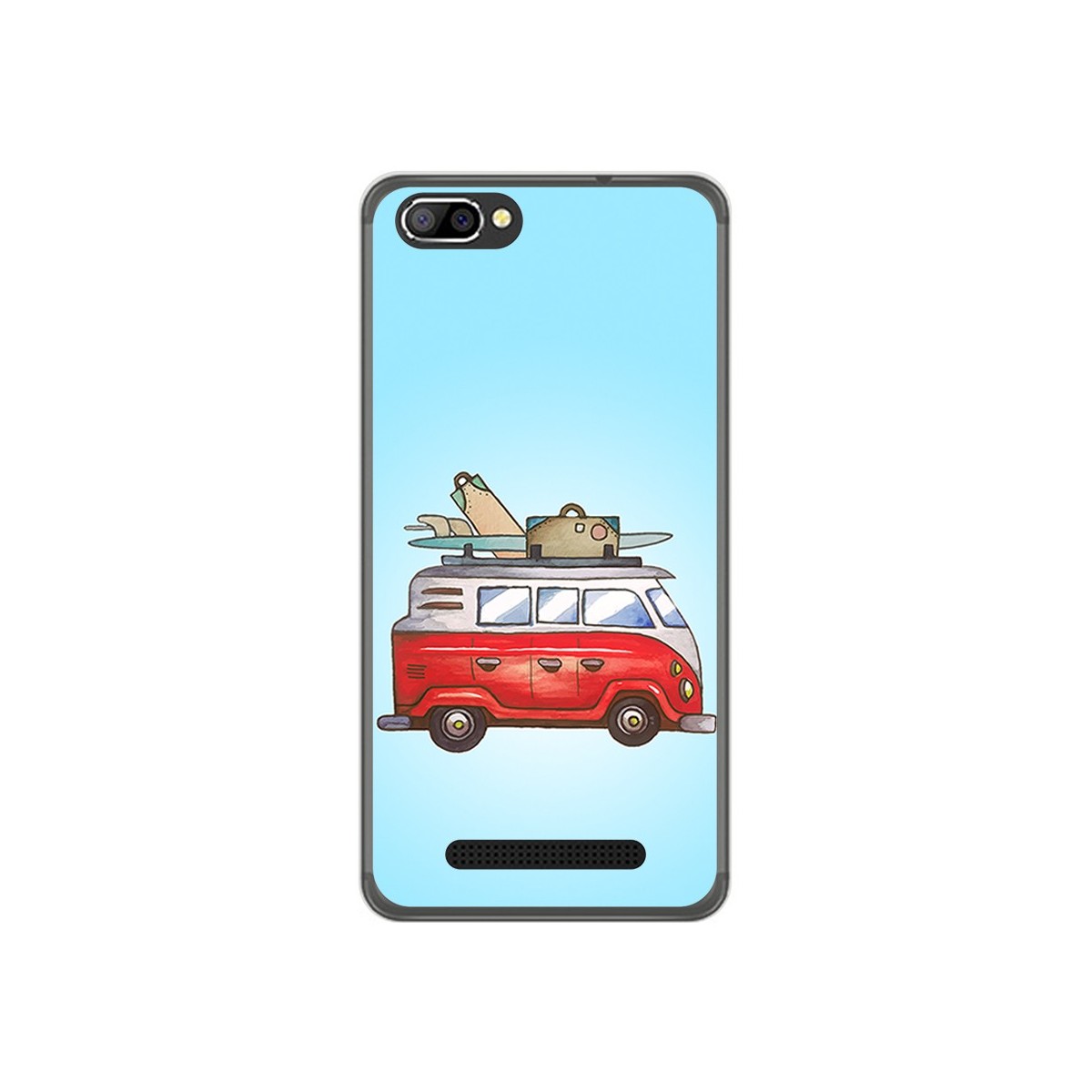 Funda Gel Tpu para Doogee X20 / X20L Diseño Furgoneta Dibujos