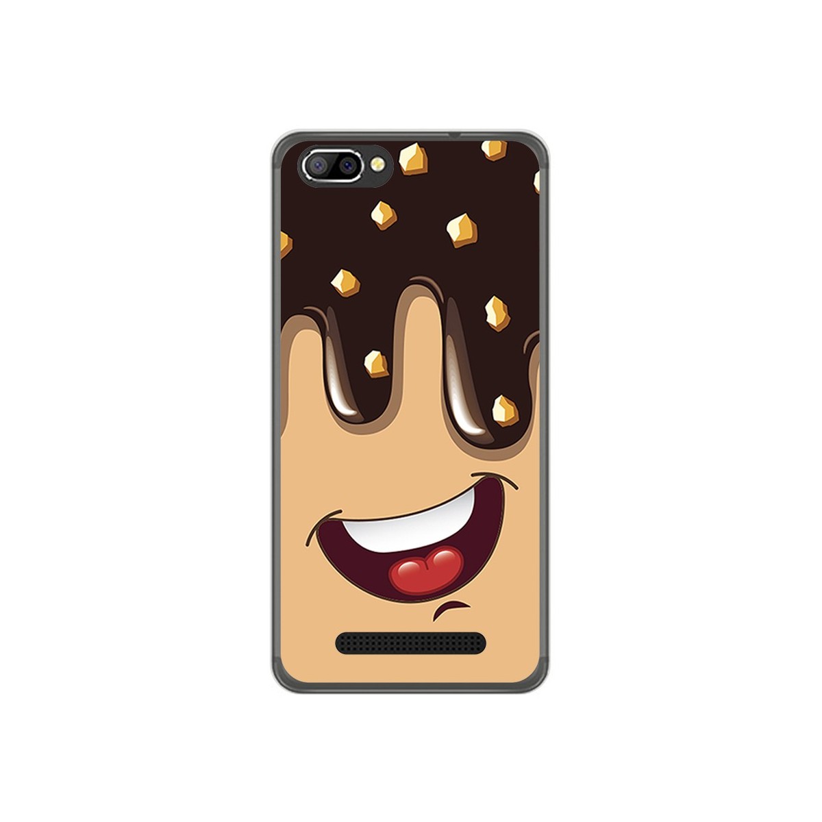 Funda Gel Tpu para Doogee X20 / X20L Diseño Helado Chocolate Dibujos