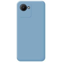 Funda Silicona Líquida Ultra Suave para Realme C30 Color Azul 2