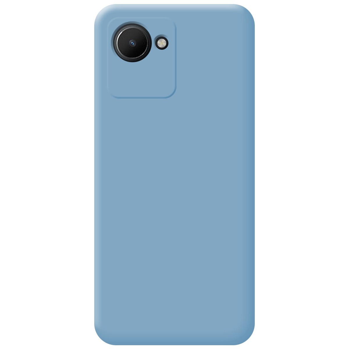 Funda Silicona Líquida Ultra Suave para Realme C30 Color Azul