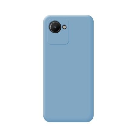 Funda Silicona Líquida Ultra Suave para Realme C30 Color Azul