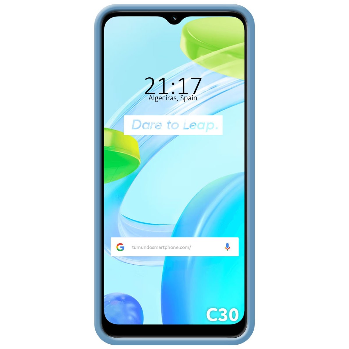 Funda Silicona Líquida Ultra Suave para Realme C30 Color Azul