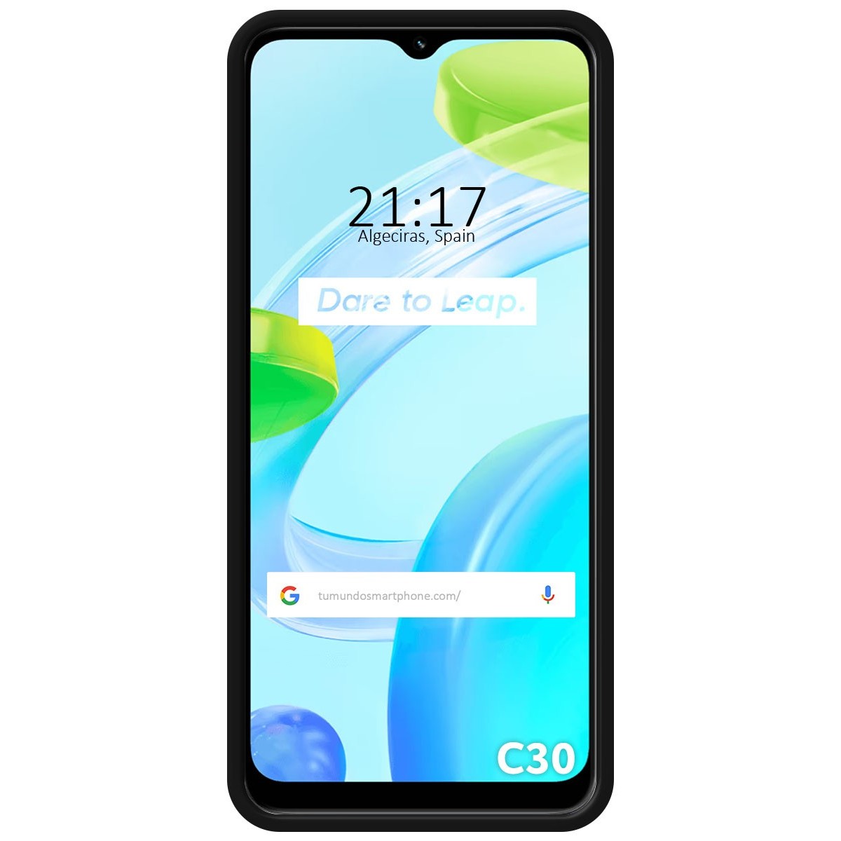 Funda Silicona Líquida Ultra Suave para Realme C30 Color Negra