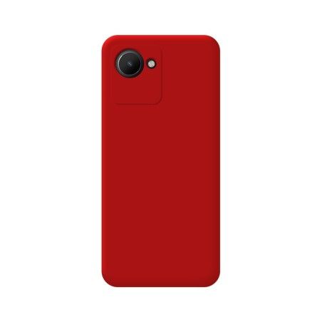 Funda Silicona Líquida Ultra Suave para Realme C30 Color Roja