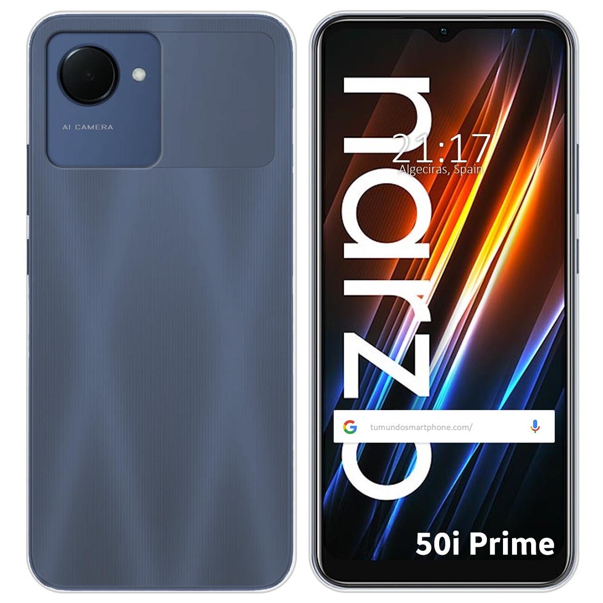 Funda Silicona Gel TPU Transparente para Realme Narzo 50i Prime
