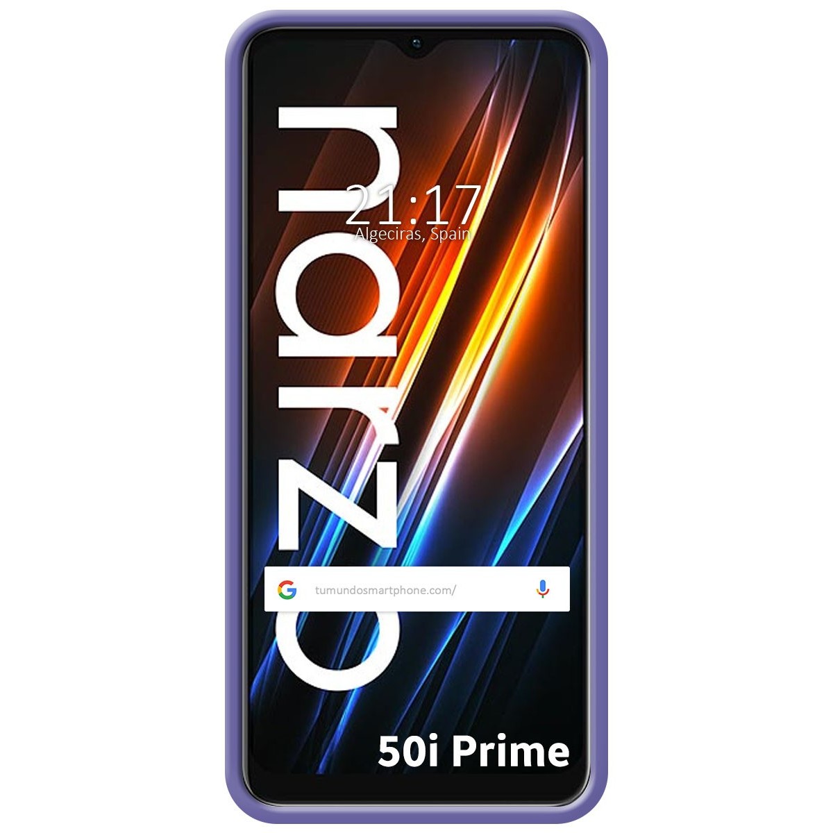 Funda Silicona Líquida Ultra Suave para Realme Narzo 50i Prime Color Morada
