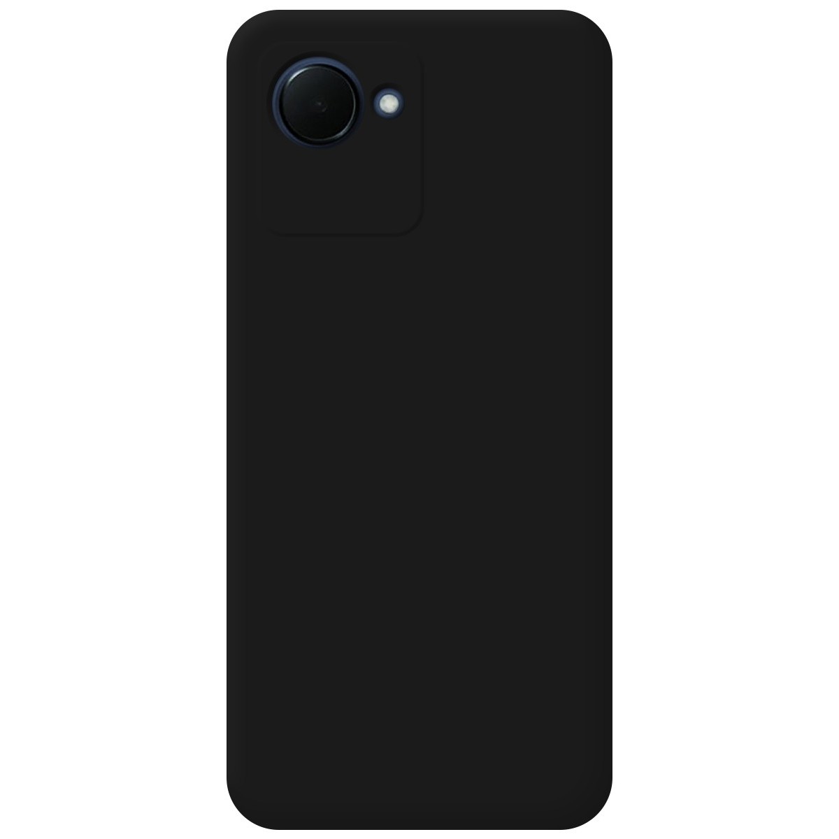 Funda Silicona Líquida Ultra Suave para Realme Narzo 50i Prime Color Negra