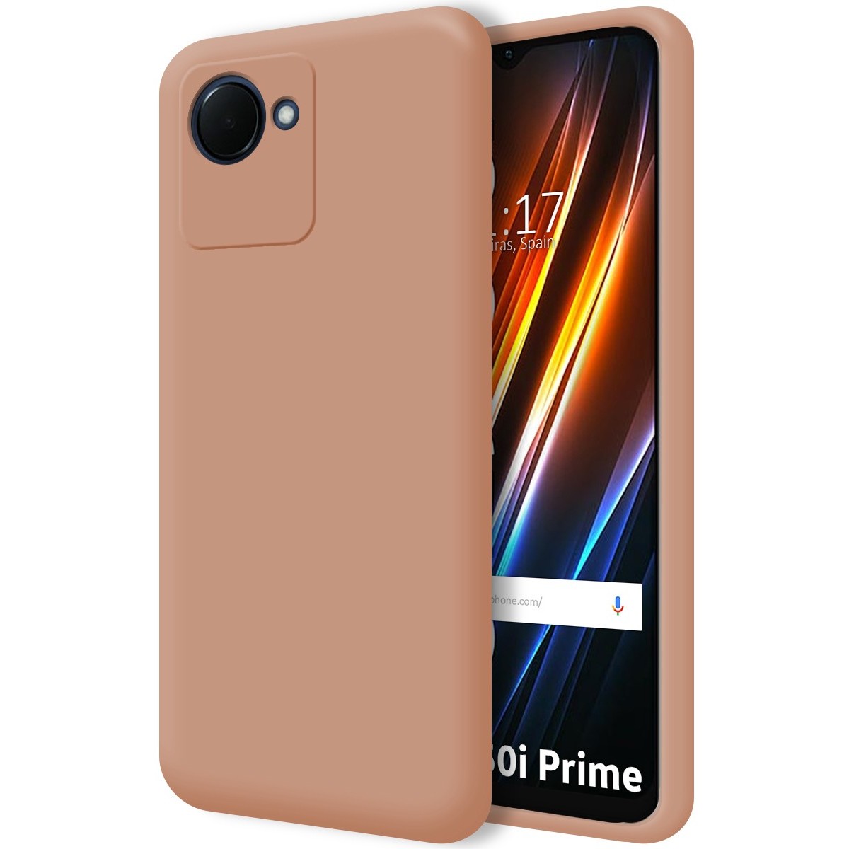 Funda Silicona Líquida Ultra Suave para Realme Narzo 50i Prime Color Rosa