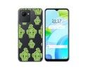 Funda Silicona Transparente para Realme C30 diseño Cactus Dibujos