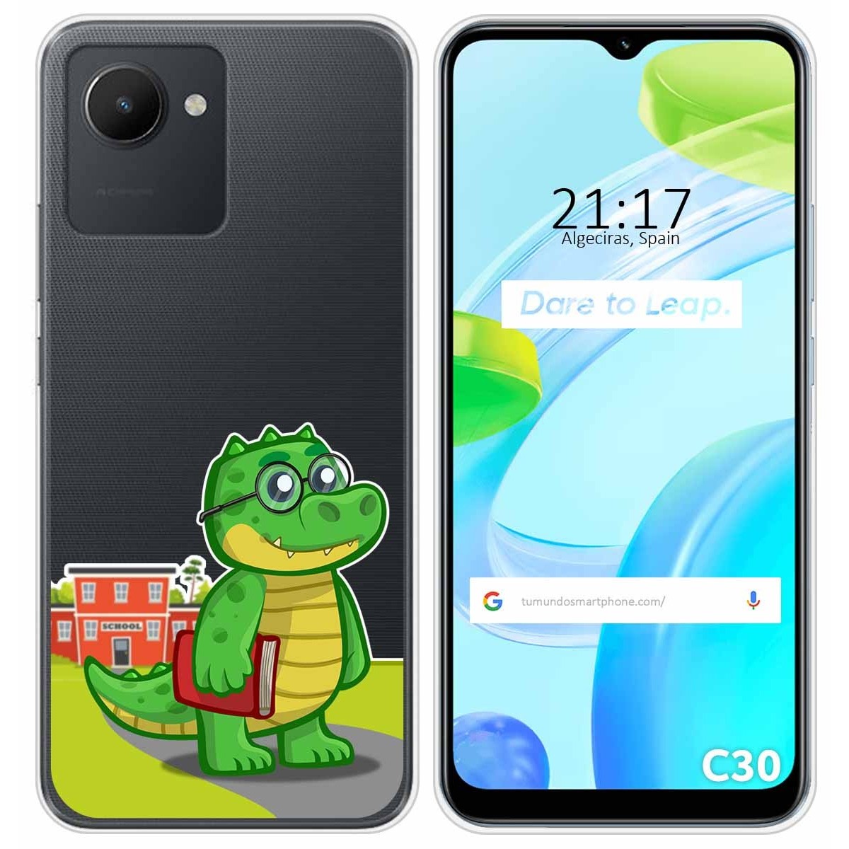 Funda Silicona Transparente para Realme C30 diseño Coco Dibujos