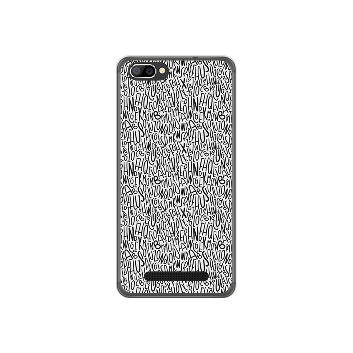 Funda Gel Tpu para Doogee X20 / X20L Diseño Letras Dibujos