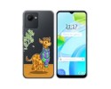 Funda Silicona Transparente para Realme C30 diseño Jirafa Dibujos