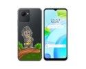 Funda Silicona Transparente para Realme C30 diseño Mono Dibujos