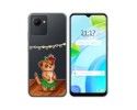 Funda Silicona Transparente para Realme C30 diseño Suricata Dibujos