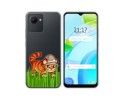 Funda Silicona Transparente para Realme C30 diseño Tigre Dibujos