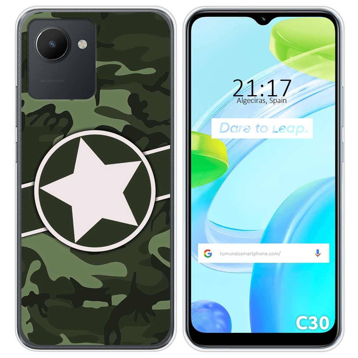 Funda Silicona para Realme C30 diseño Camuflaje 01 Dibujos