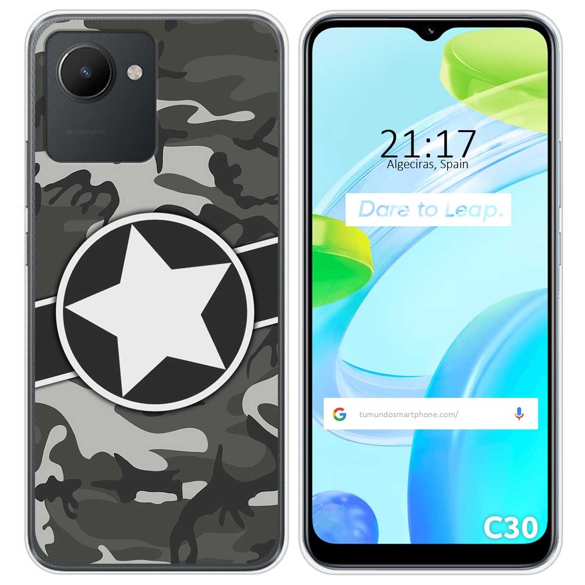 Funda Silicona para Realme C30 diseño Camuflaje 02 Dibujos