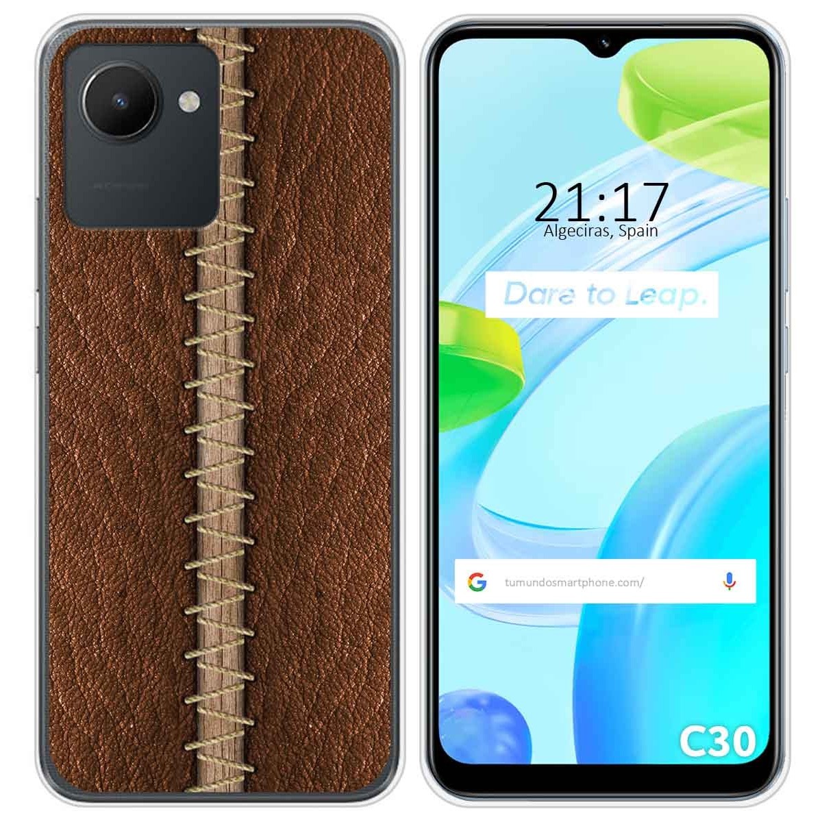Funda Silicona para Realme C30 diseño Cuero 01 Dibujos