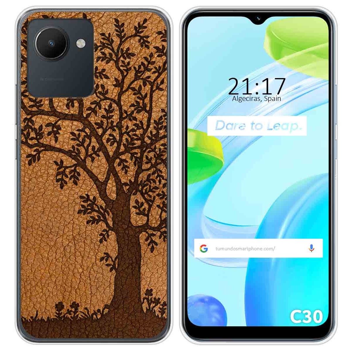 Funda Silicona para Realme C30 diseño Cuero 03 Dibujos