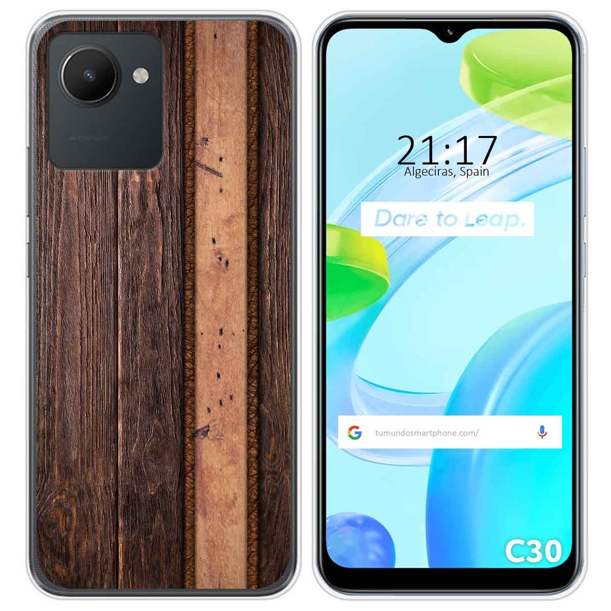 Funda Silicona para Realme C30 diseño Madera 05 Dibujos