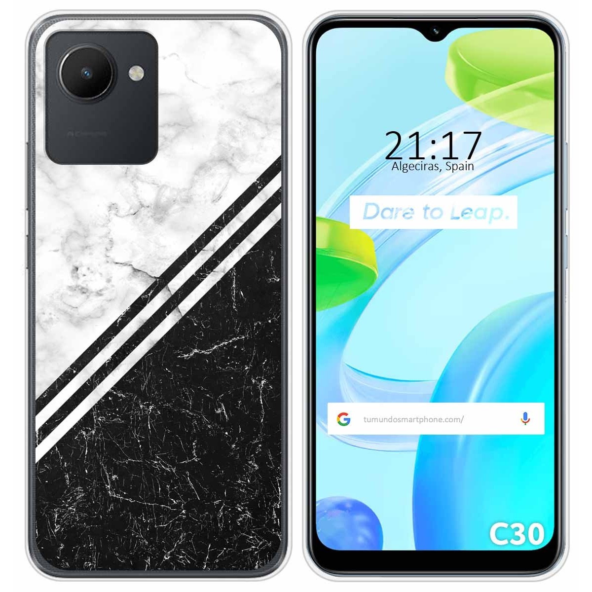 Funda Silicona para Realme C30 diseño Mármol 01 Dibujos