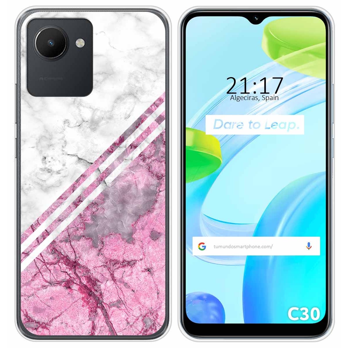 Funda Silicona para Realme C30 diseño Mármol 03 Dibujos