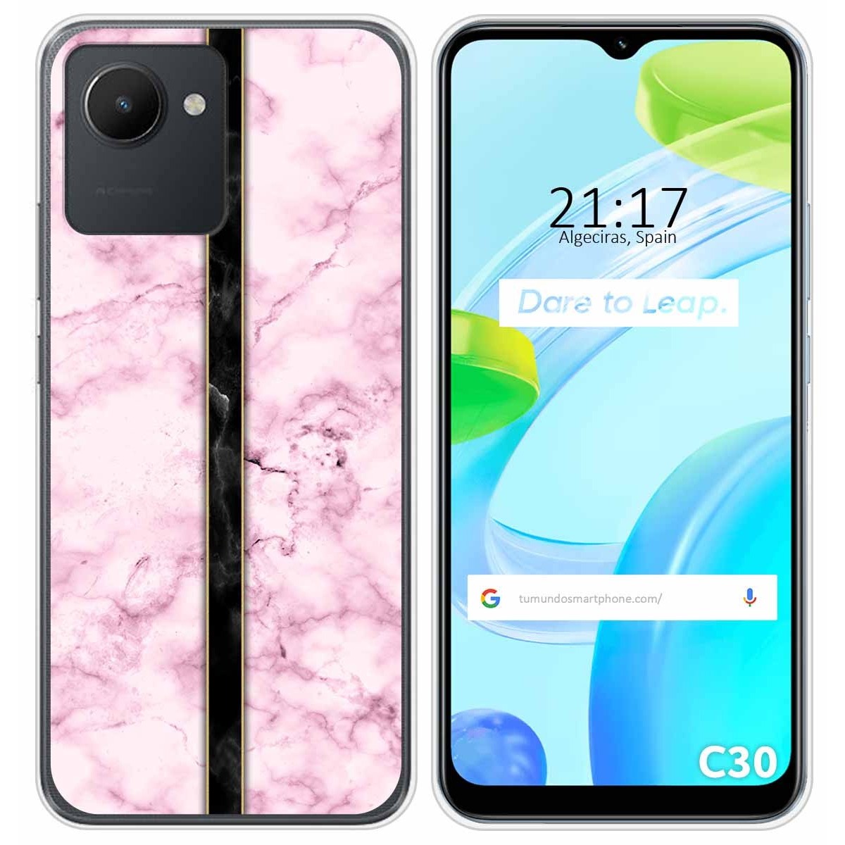 Funda Silicona para Realme C30 diseño Mármol 04 Dibujos
