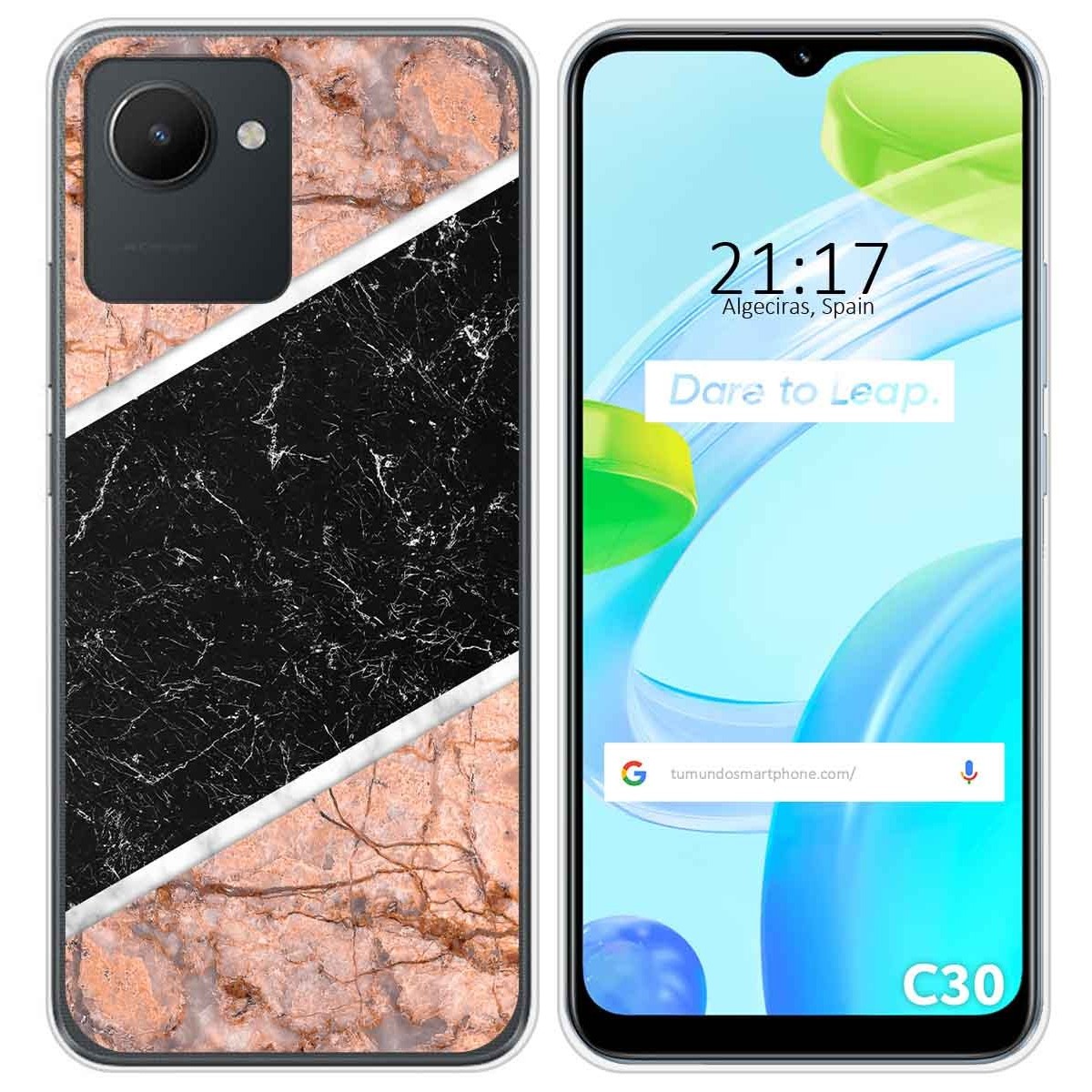 Funda Silicona para Realme C30 diseño Mármol 07 Dibujos
