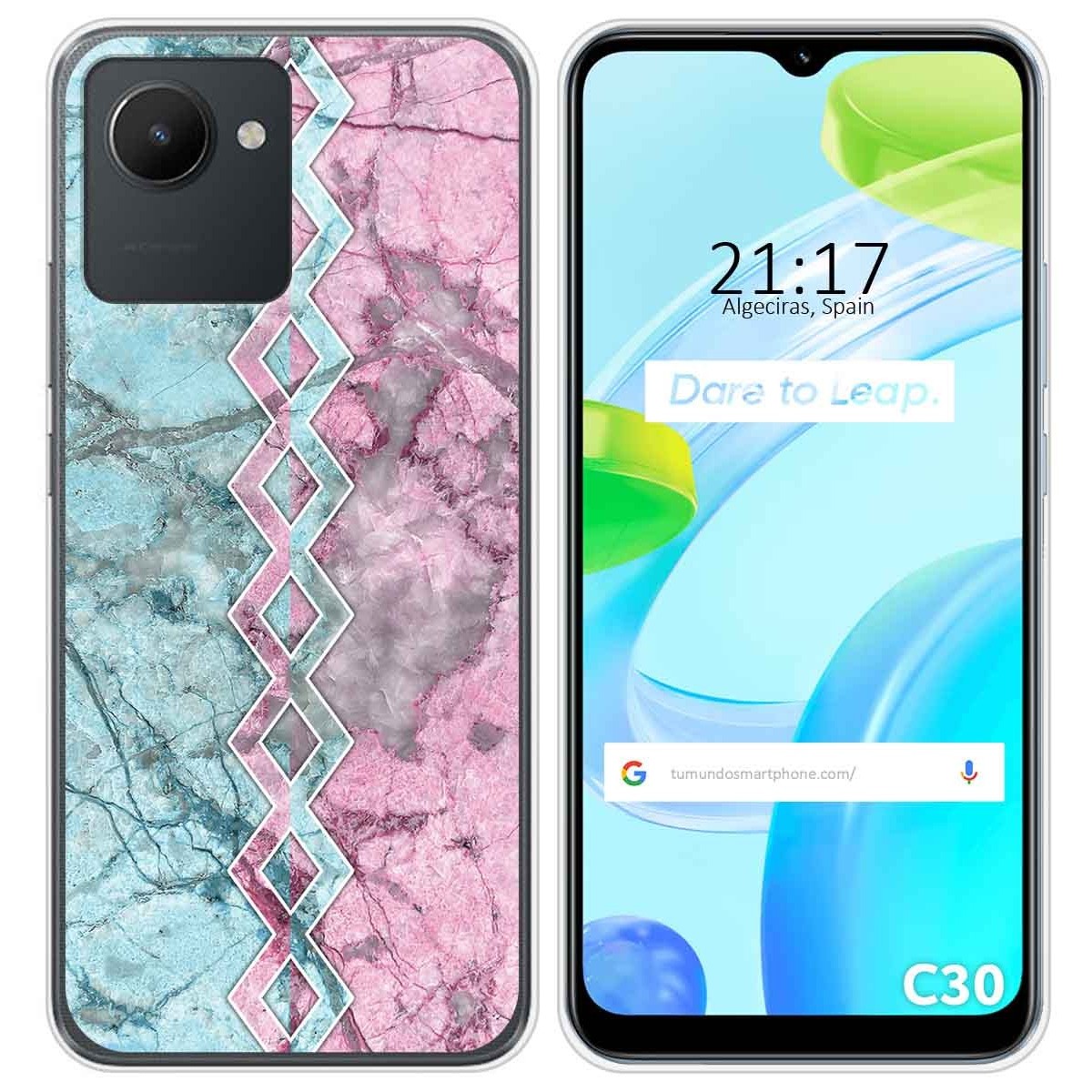 Funda Silicona para Realme C30 diseño Mármol 08 Dibujos
