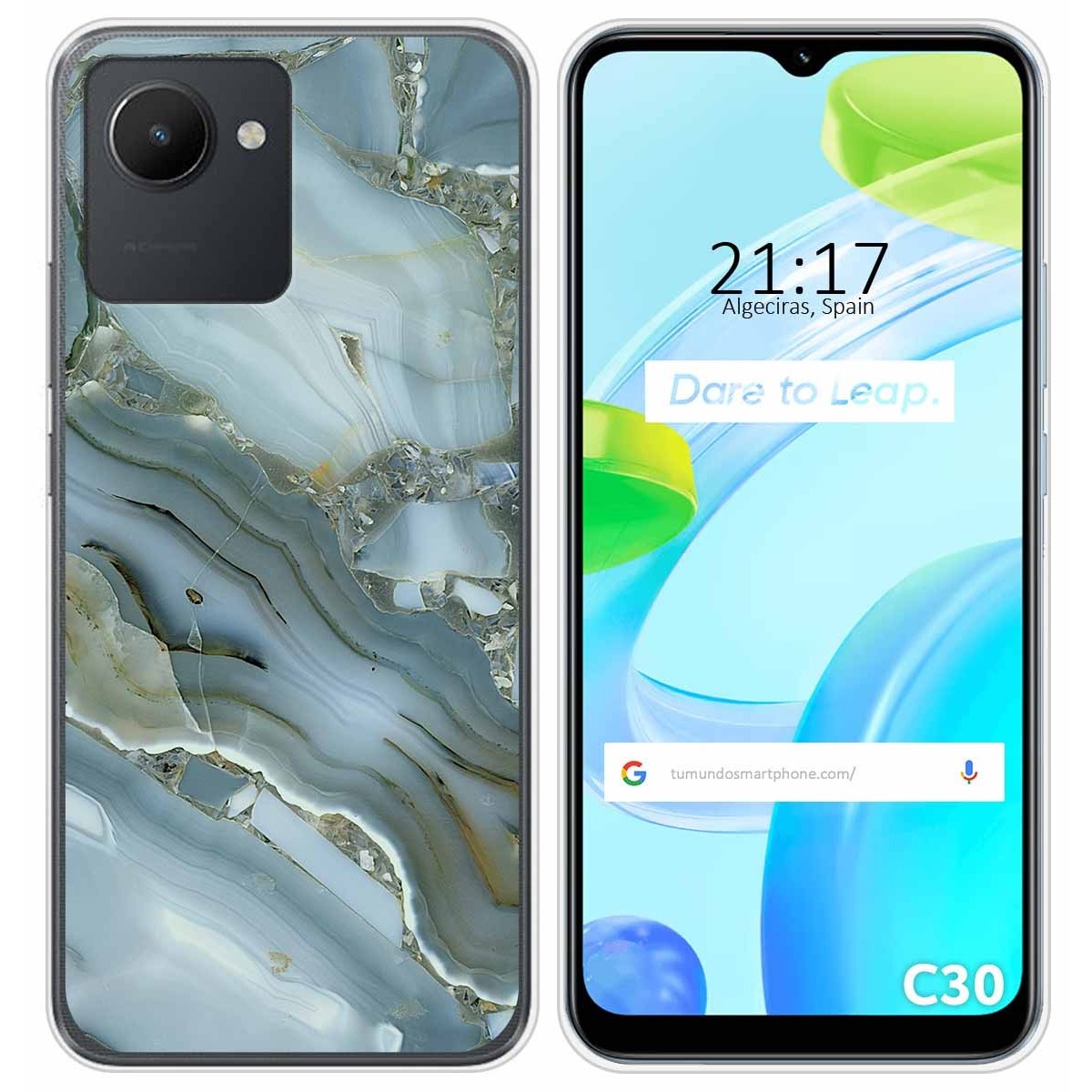 Funda Silicona para Realme C30 diseño Mármol 09 Dibujos