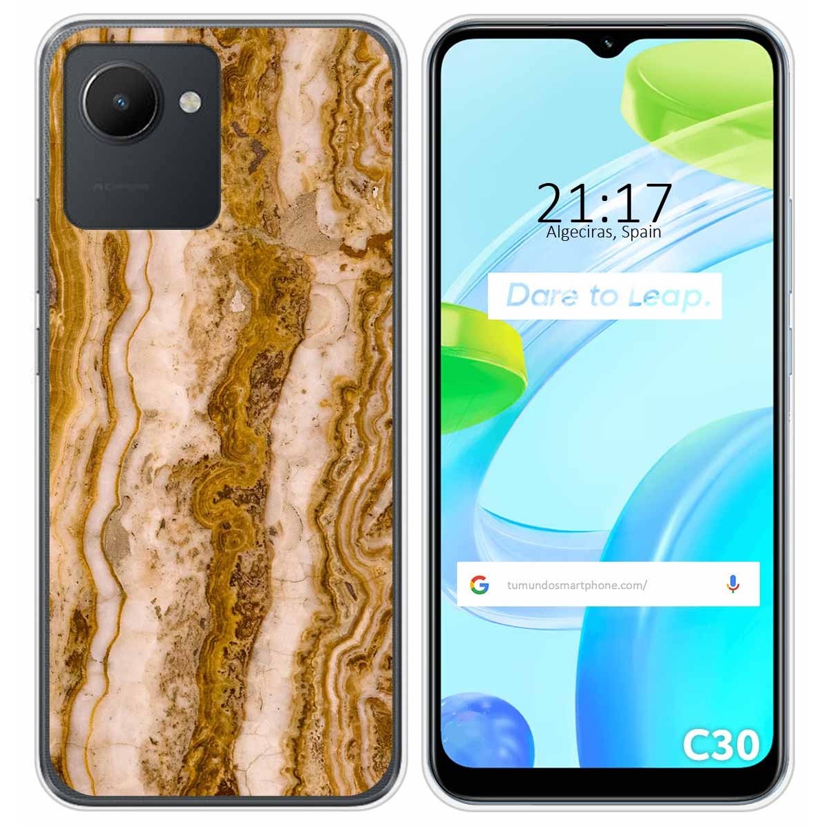 Funda Silicona para Realme C30 diseño Mármol 10 Dibujos
