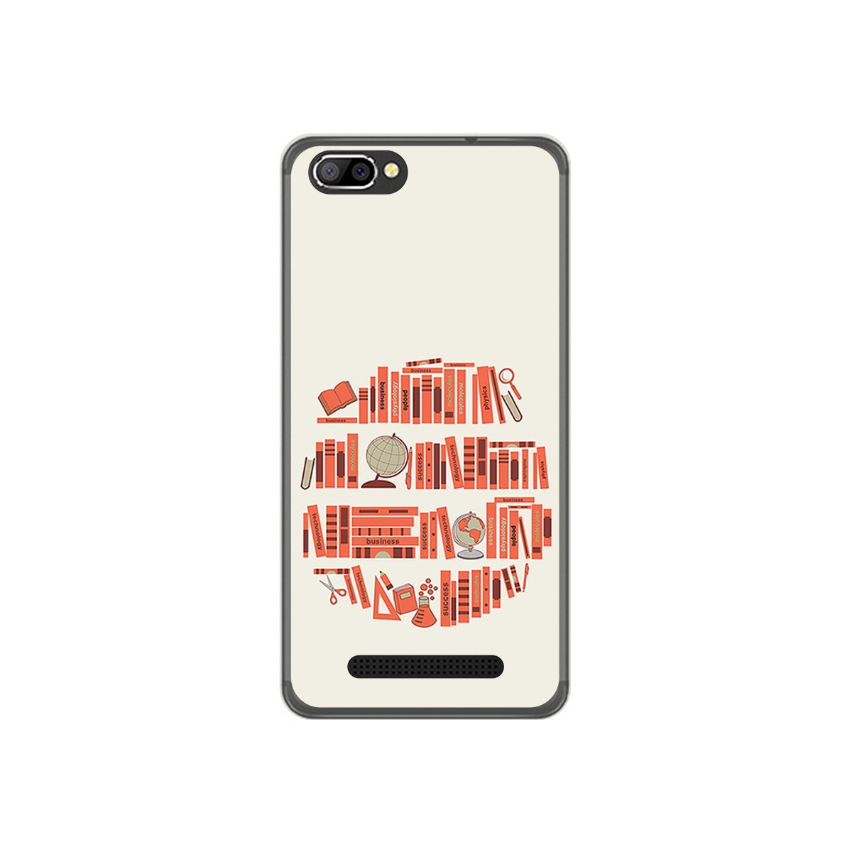 Funda Gel Tpu para Doogee X20 / X20L Diseño Mundo Libro Dibujos