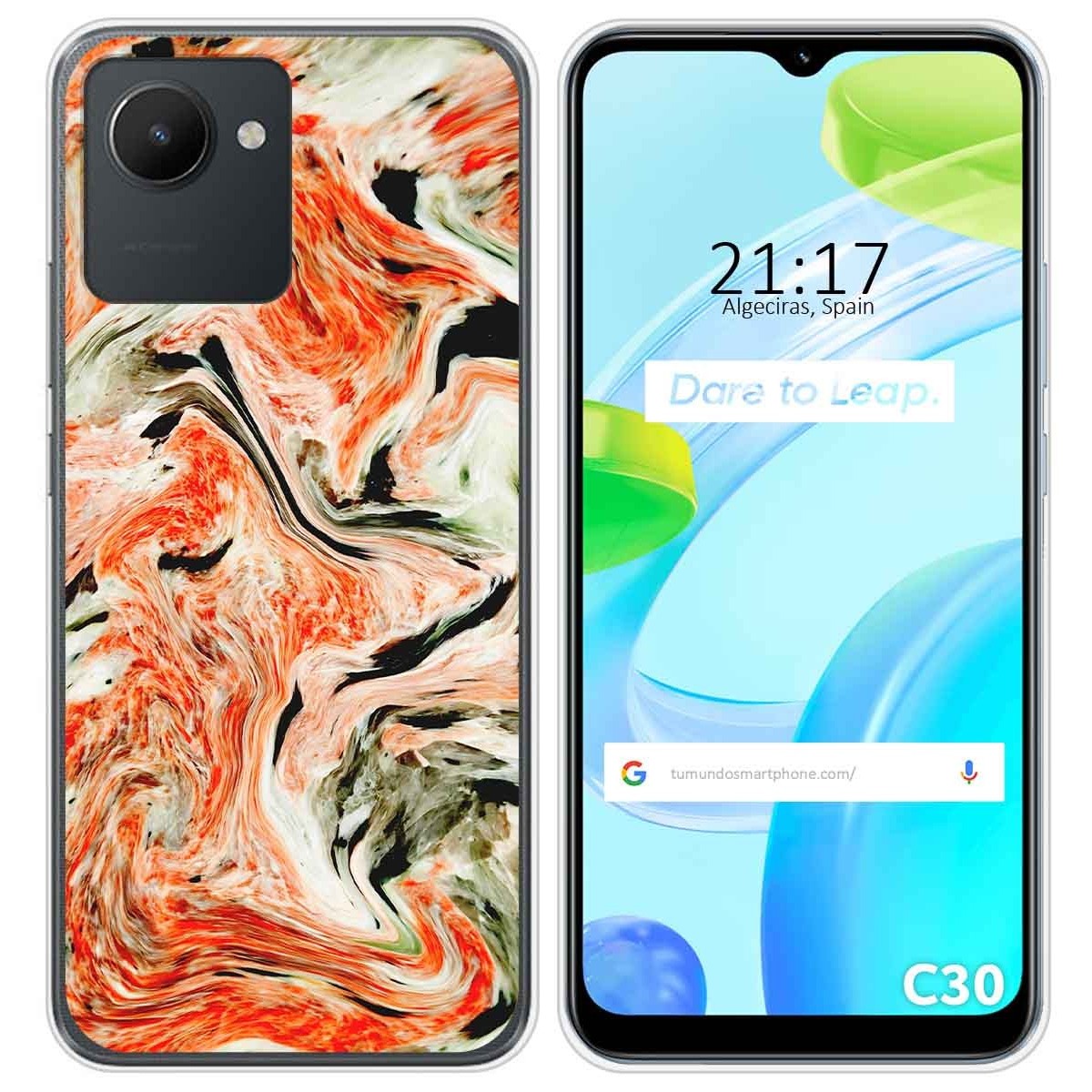 Funda Silicona para Realme C30 diseño Mármol 12 Dibujos