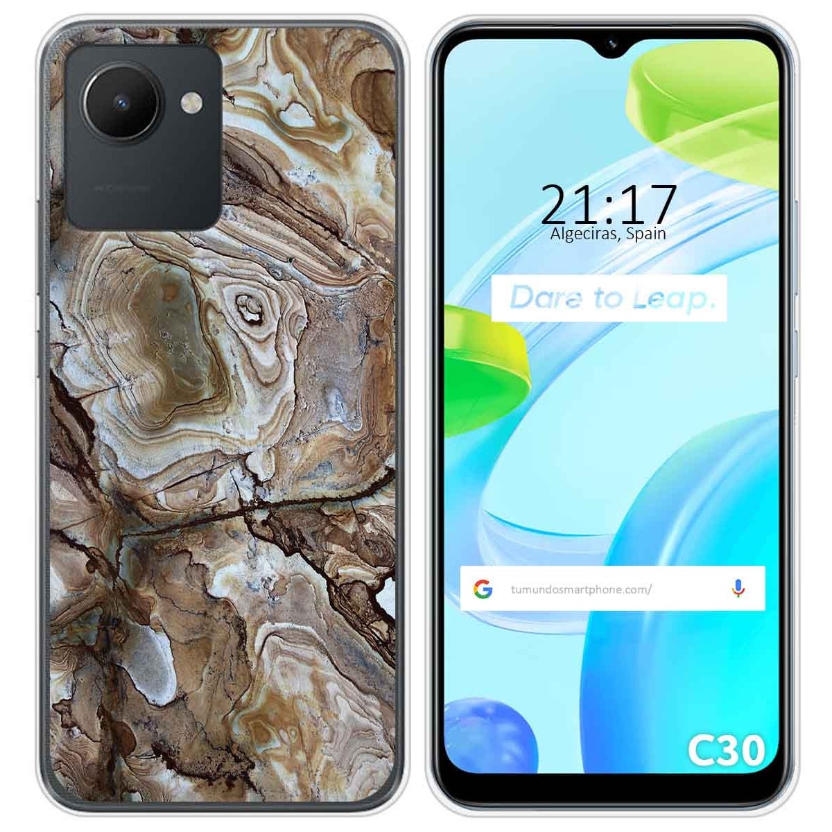Funda Silicona para Realme C30 diseño Mármol 14 Dibujos