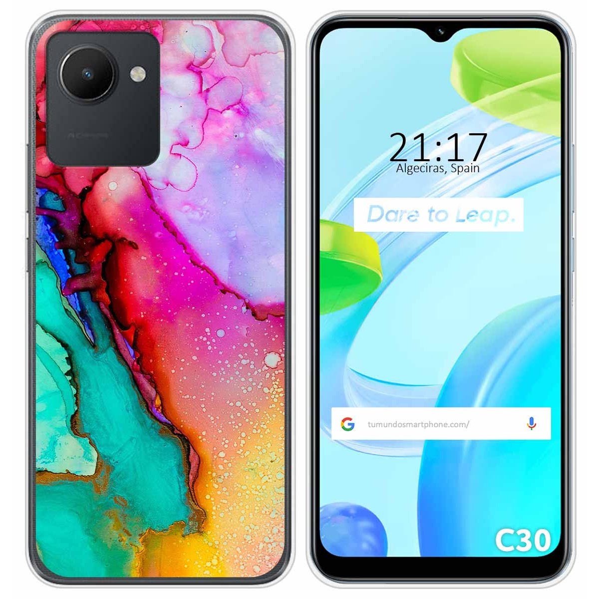 Funda Silicona para Realme C30 diseño Mármol 15 Dibujos