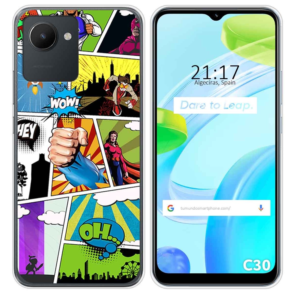 Funda Silicona para Realme C30 diseño Comic Dibujos