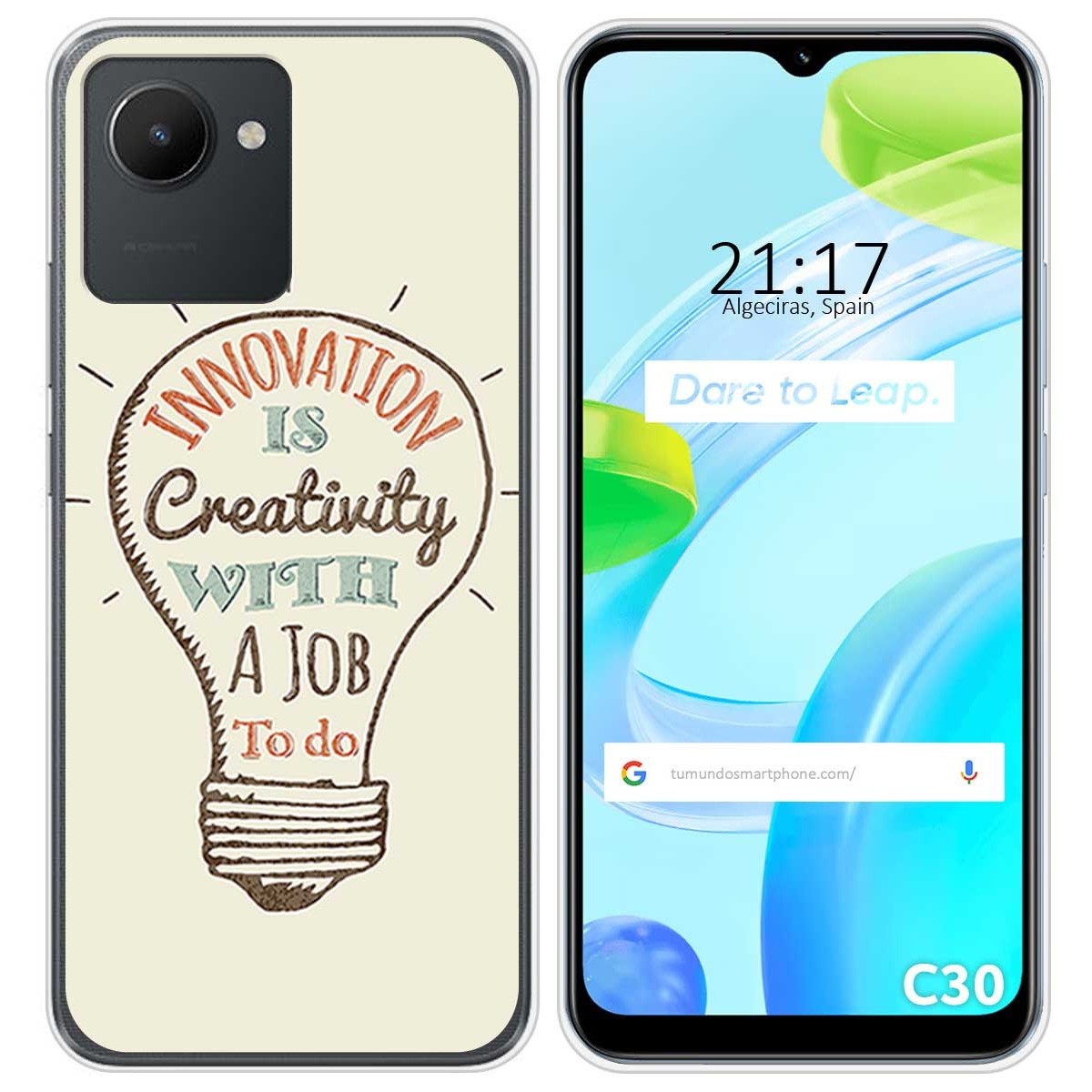 Funda Silicona para Realme C30 diseño Creativity Dibujos