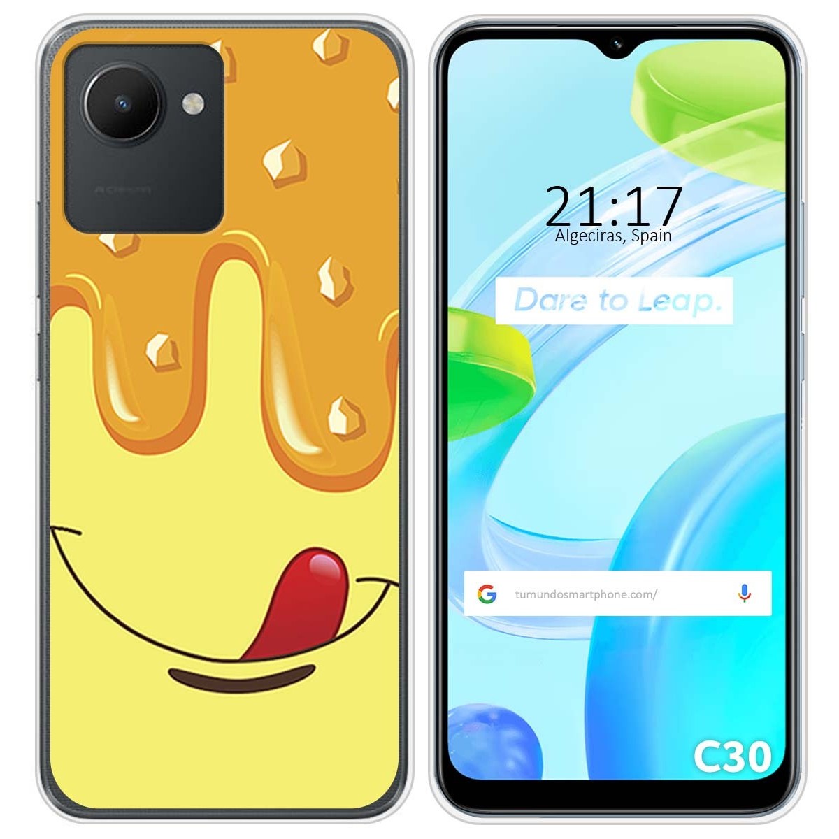 Funda Silicona para Realme C30 diseño Helado Vainilla Dibujos
