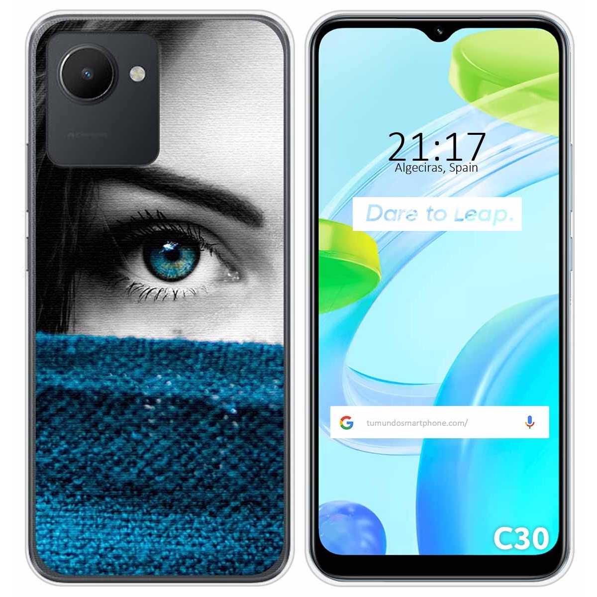 Funda Silicona para Realme C30 diseño Ojo Dibujos