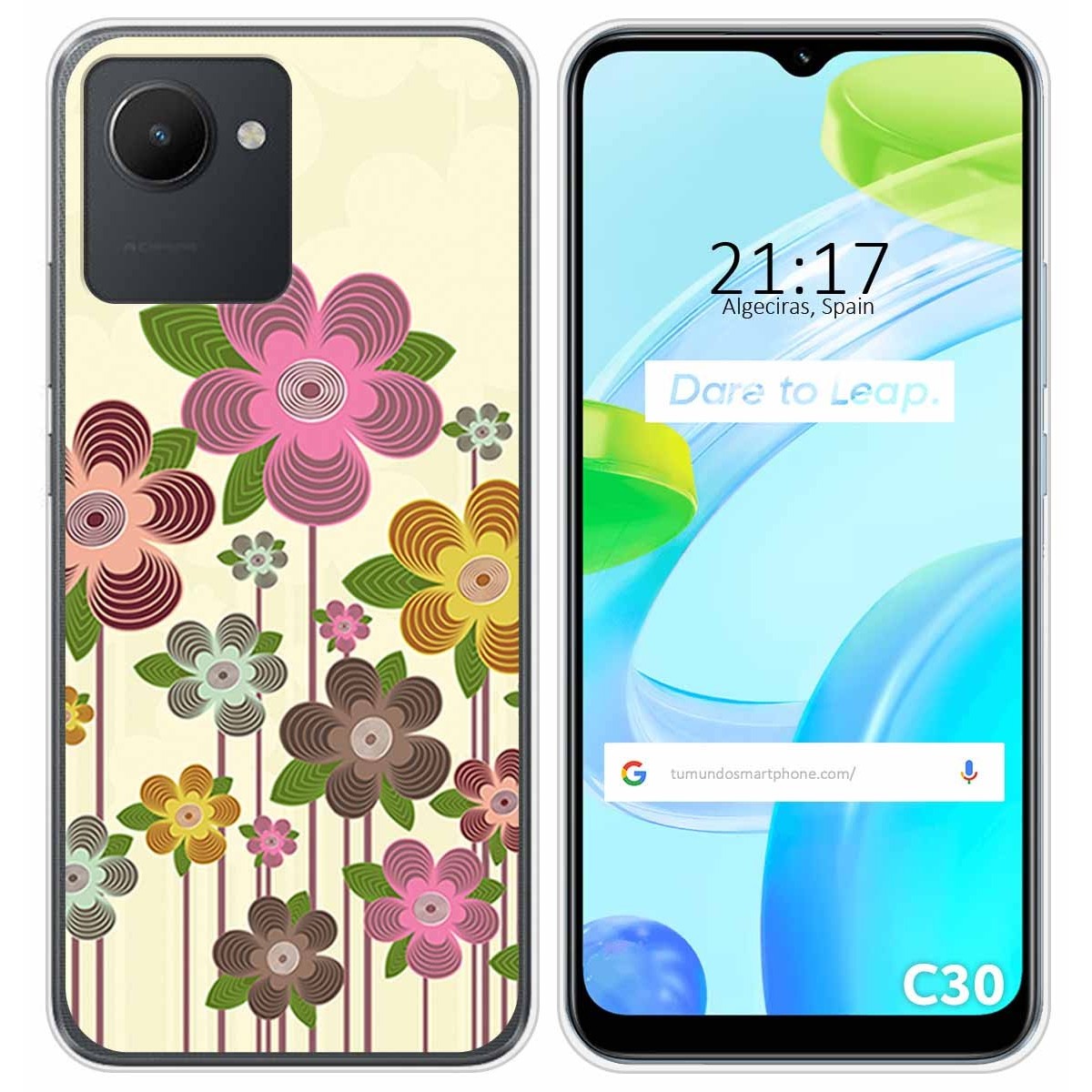 Funda Silicona para Realme C30 diseño Primavera En Flor Dibujos