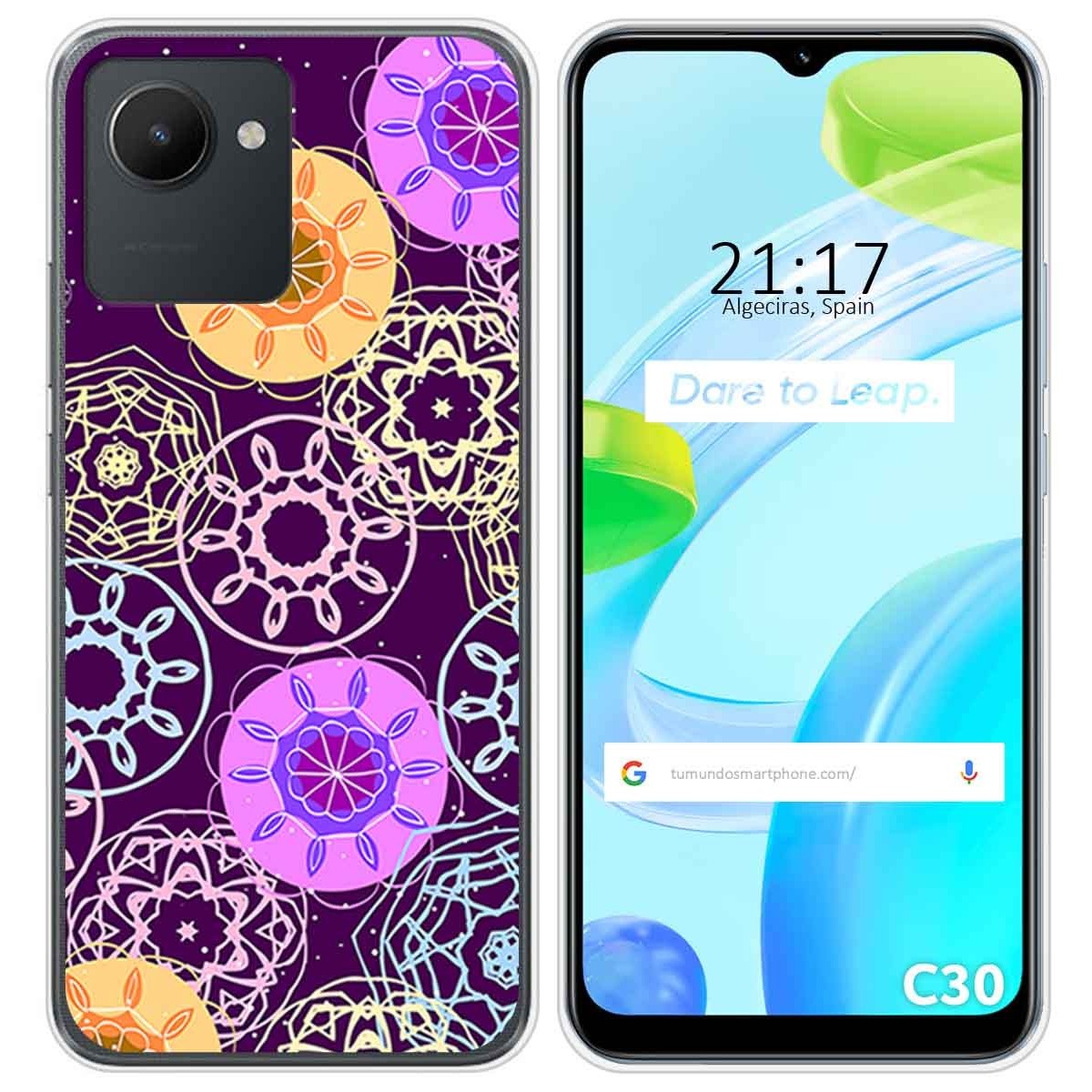 Funda Silicona para Realme C30 diseño Radial Dibujos