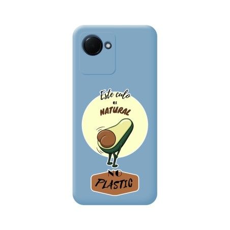 Funda Silicona Líquida Azul para Realme C30 diseño Culo Natural Dibujos