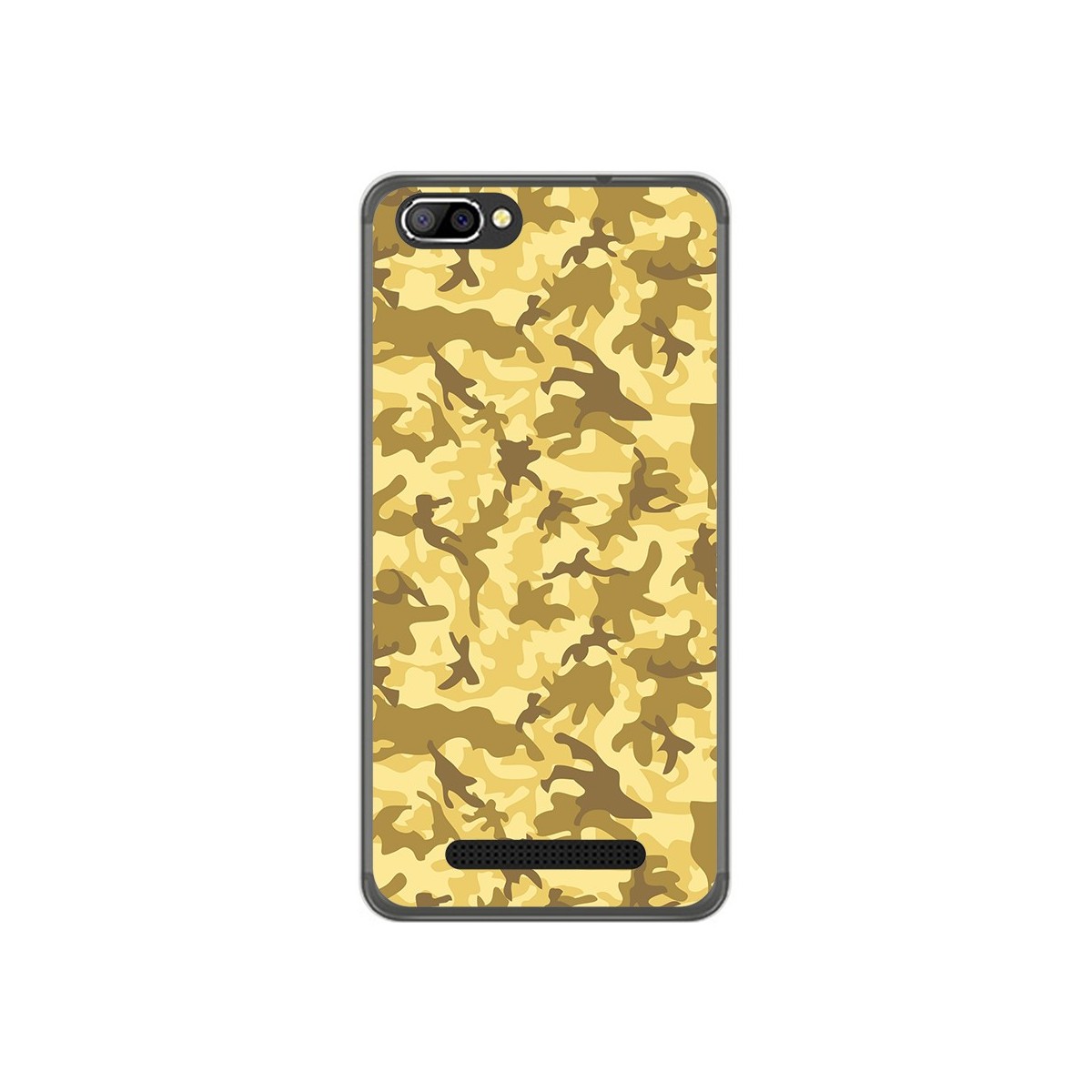 Funda Gel Tpu para Doogee X20 / X20L Diseño Sand Camuflaje Dibujos