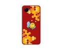 Funda Silicona Líquida Roja para Realme C30 diseño Abeja Dibujos