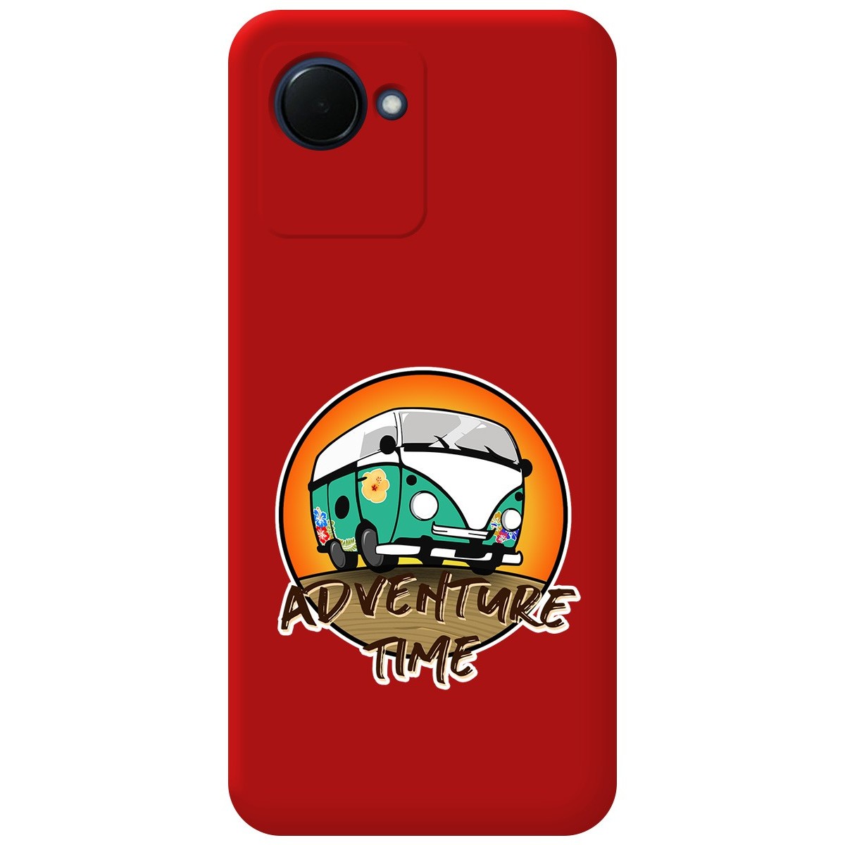 Funda Silicona Líquida Roja para Realme C30 diseño Adventure Time Dibujos