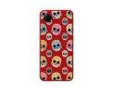 Funda Silicona Líquida Roja para Realme C30 diseño Catrina Dibujos