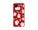 Funda Silicona Líquida Roja para Realme C30 diseño Cerdos Dibujos
